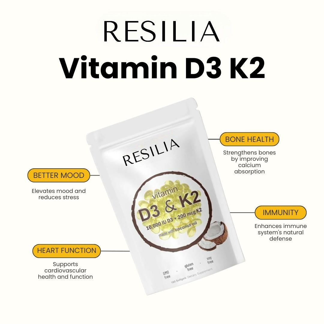 High-Potency Vitamin D3 & K2 Softgels